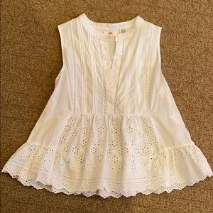 Levi brand white tank top